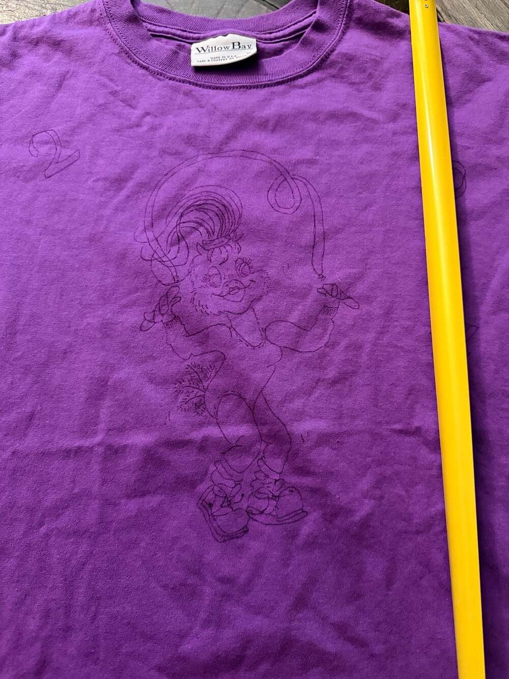 Vintage Willow Bay Purple Graphic T-Shirt